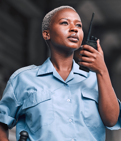 Person using radio